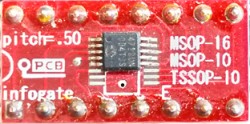 MSOP-10/16 ve TSSOP-10 > DIP-16 çevirici soket - 2