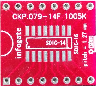SOIC-8/14/16 > DIP-16 çevirici soket - 1
