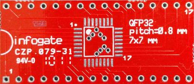 TQFP-32 > DIP-32 çevirici soket - 1